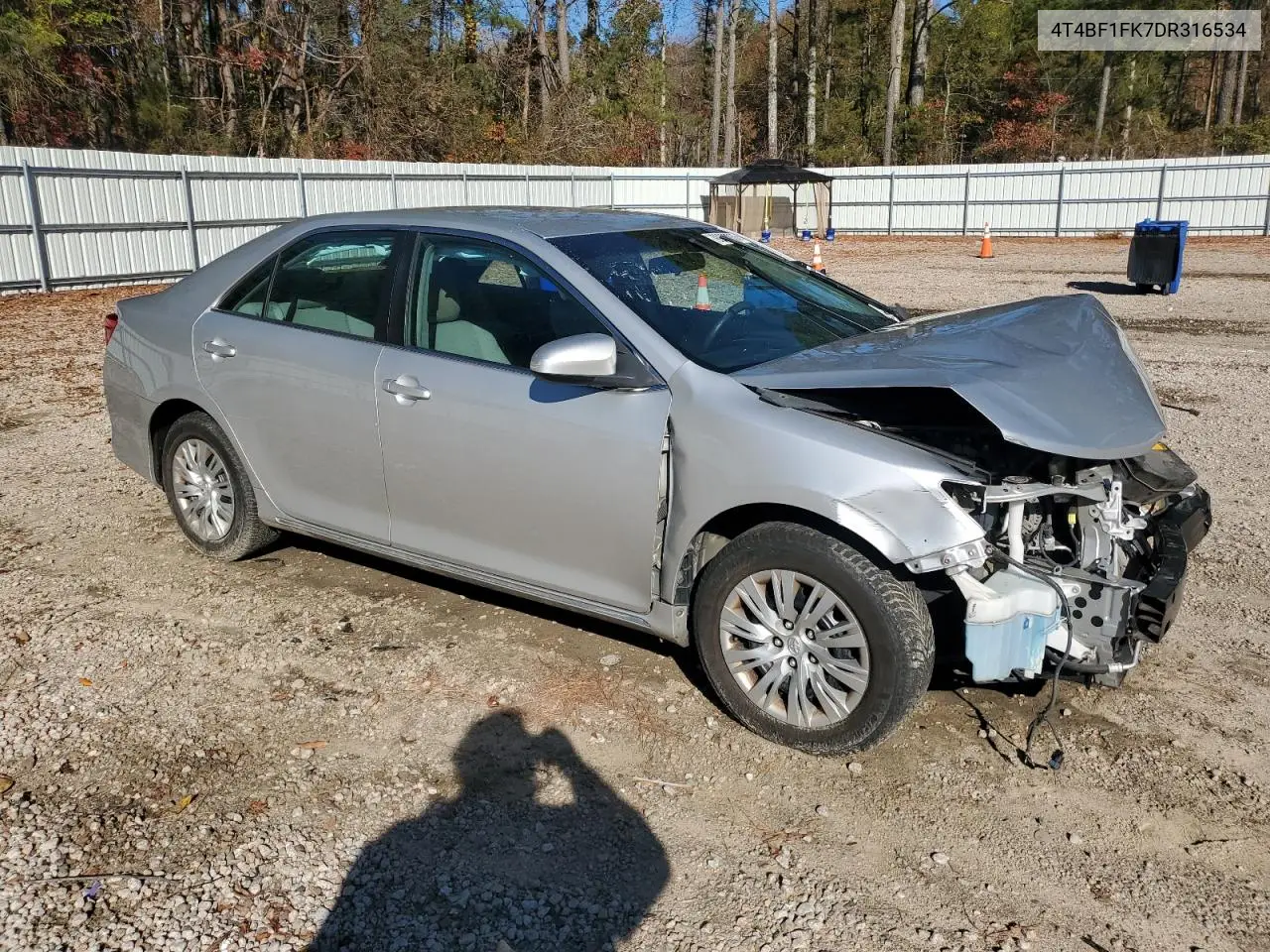 4T4BF1FK7DR316534 2013 Toyota Camry L