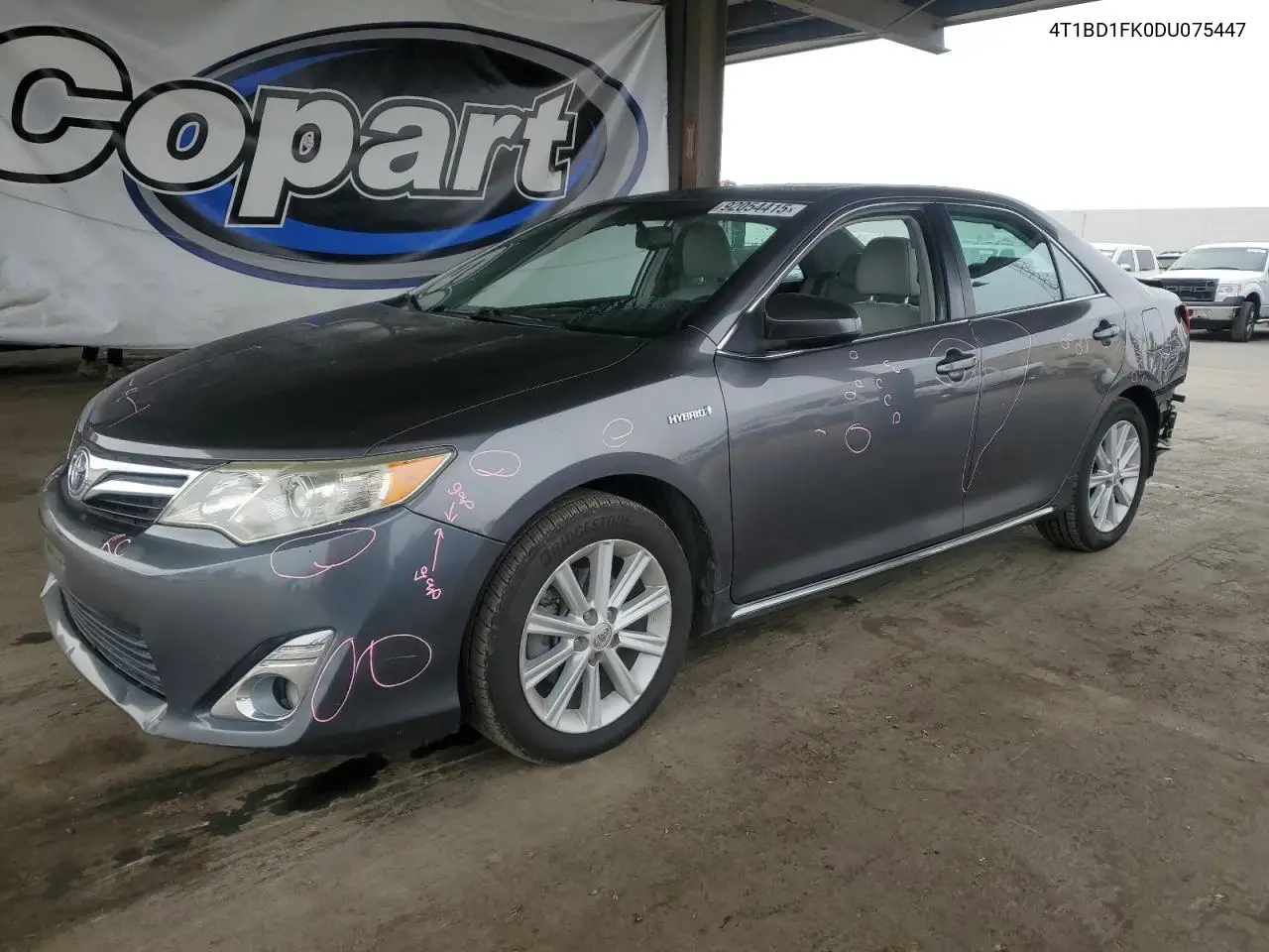 4T1BD1FK0DU075447 2013 Toyota Camry Hybrid