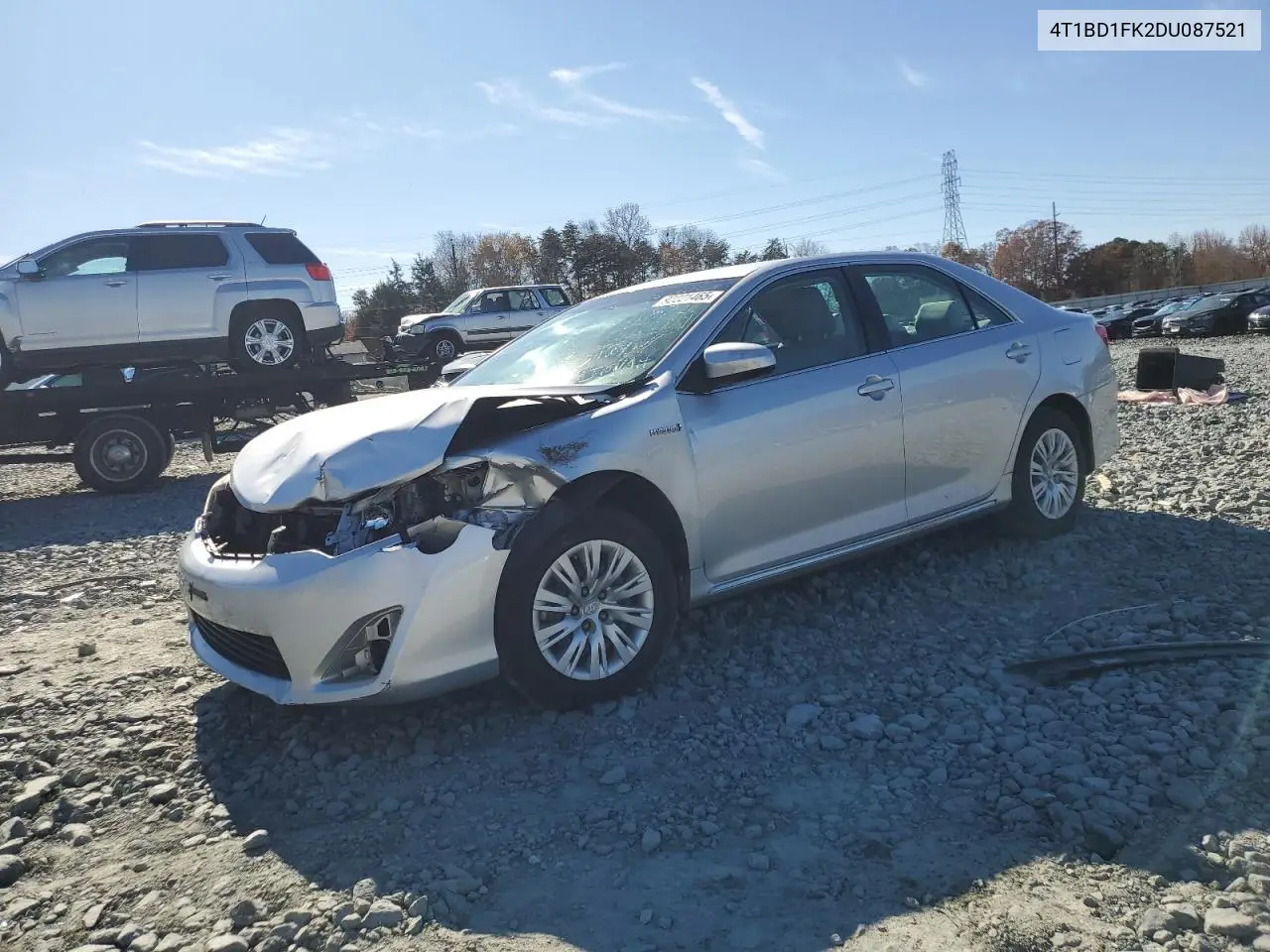 4T1BD1FK2DU087521 2013 Toyota Camry Hybrid