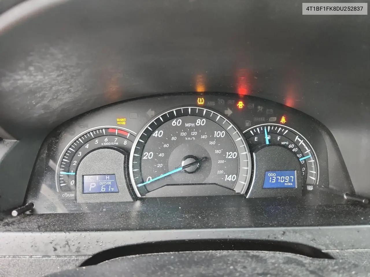 4T1BF1FK8DU252837 2013 Toyota Camry L