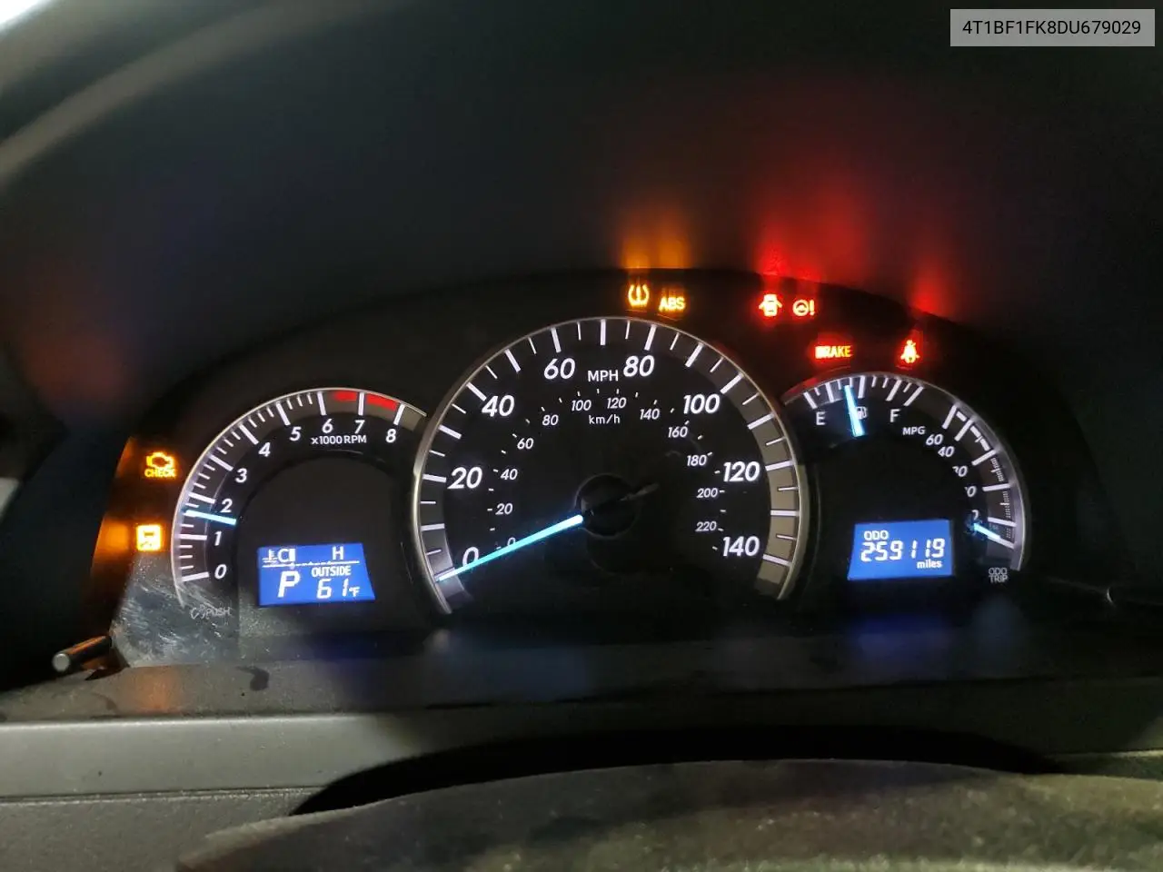 4T1BF1FK8DU679029 2013 Toyota Camry L