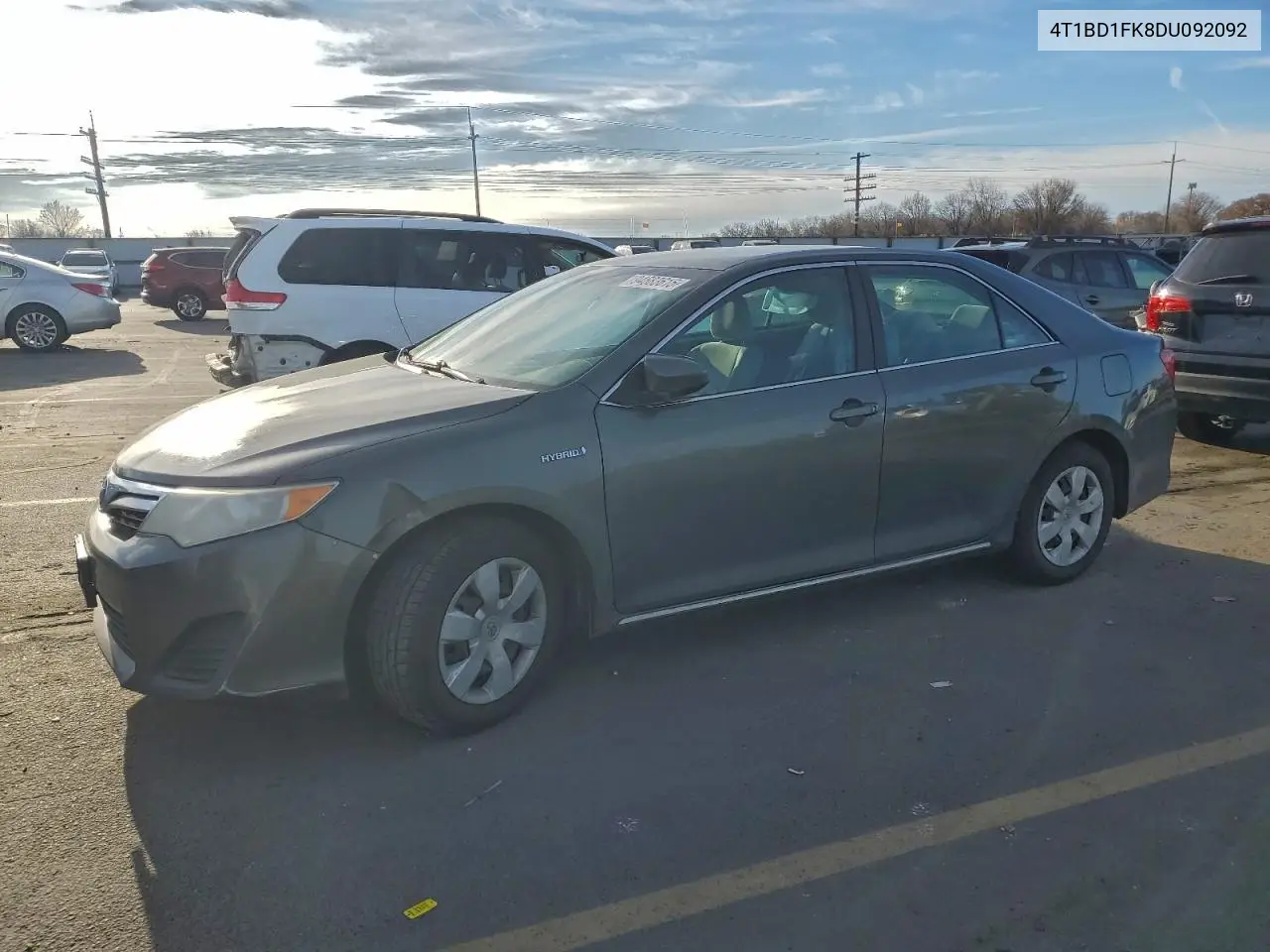 4T1BD1FK8DU092092 2013 Toyota Camry Hybrid