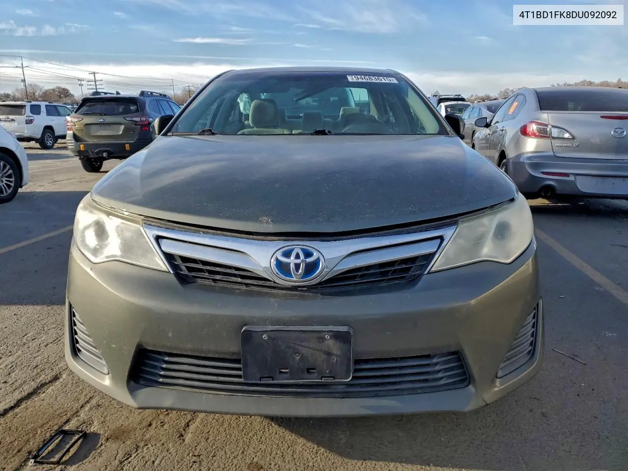 4T1BD1FK8DU092092 2013 Toyota Camry Hybrid