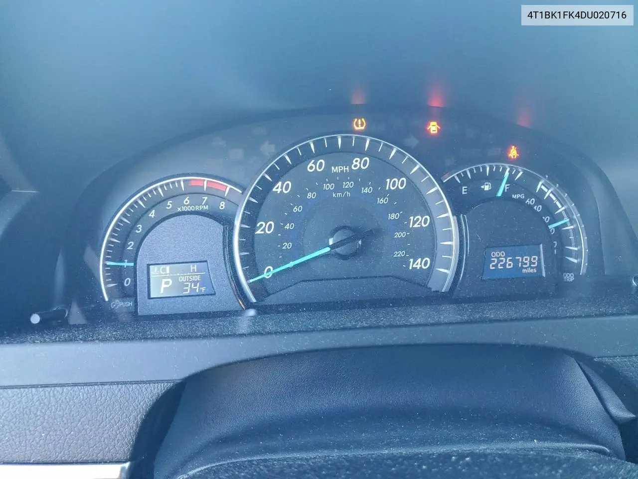 4T1BK1FK4DU020716 2013 Toyota Camry Se