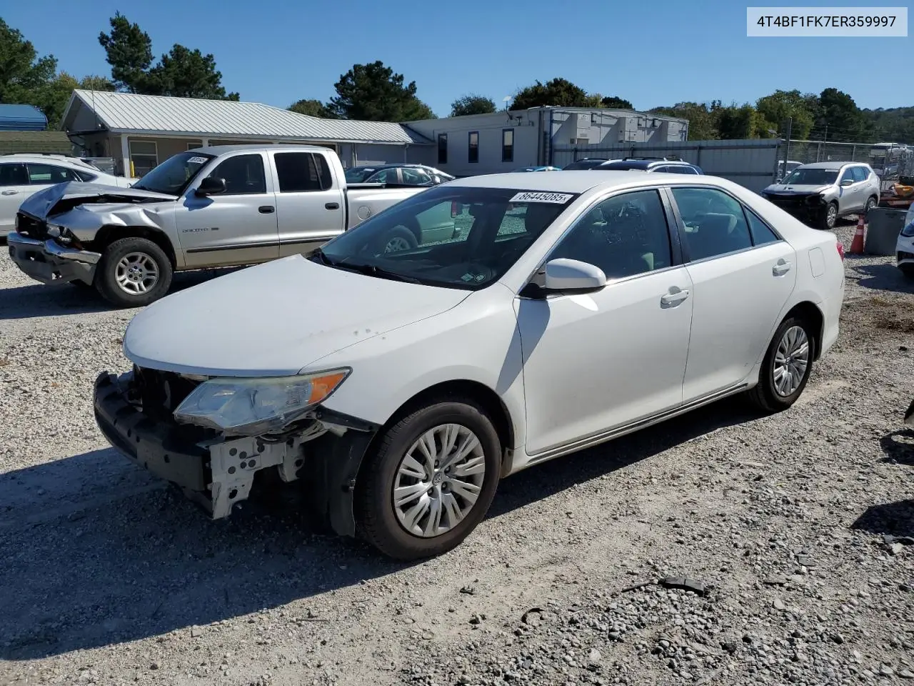 4T4BF1FK7ER359997 2014 Toyota Camry L
