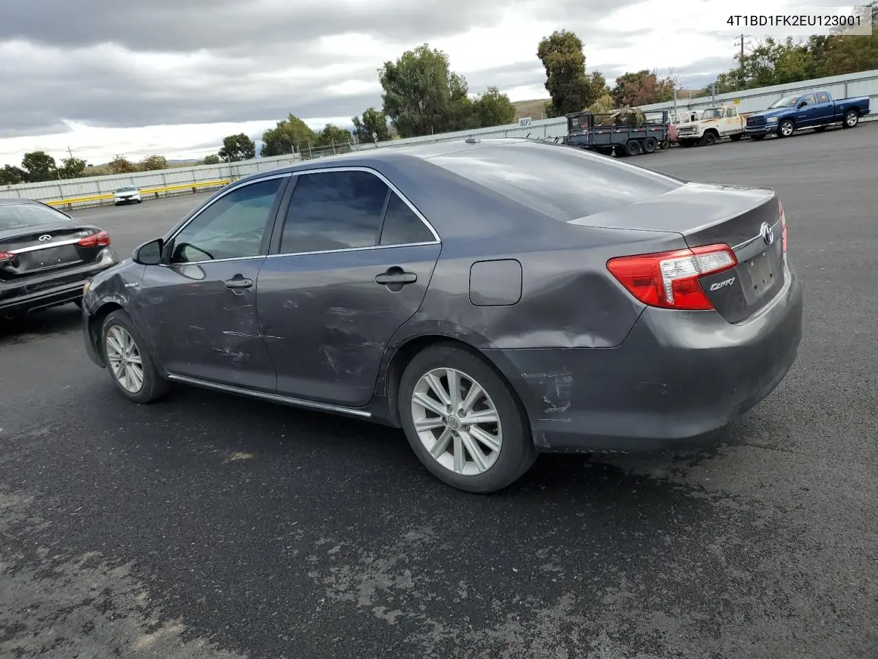 4T1BD1FK2EU123001 2014 Toyota Camry Hybrid