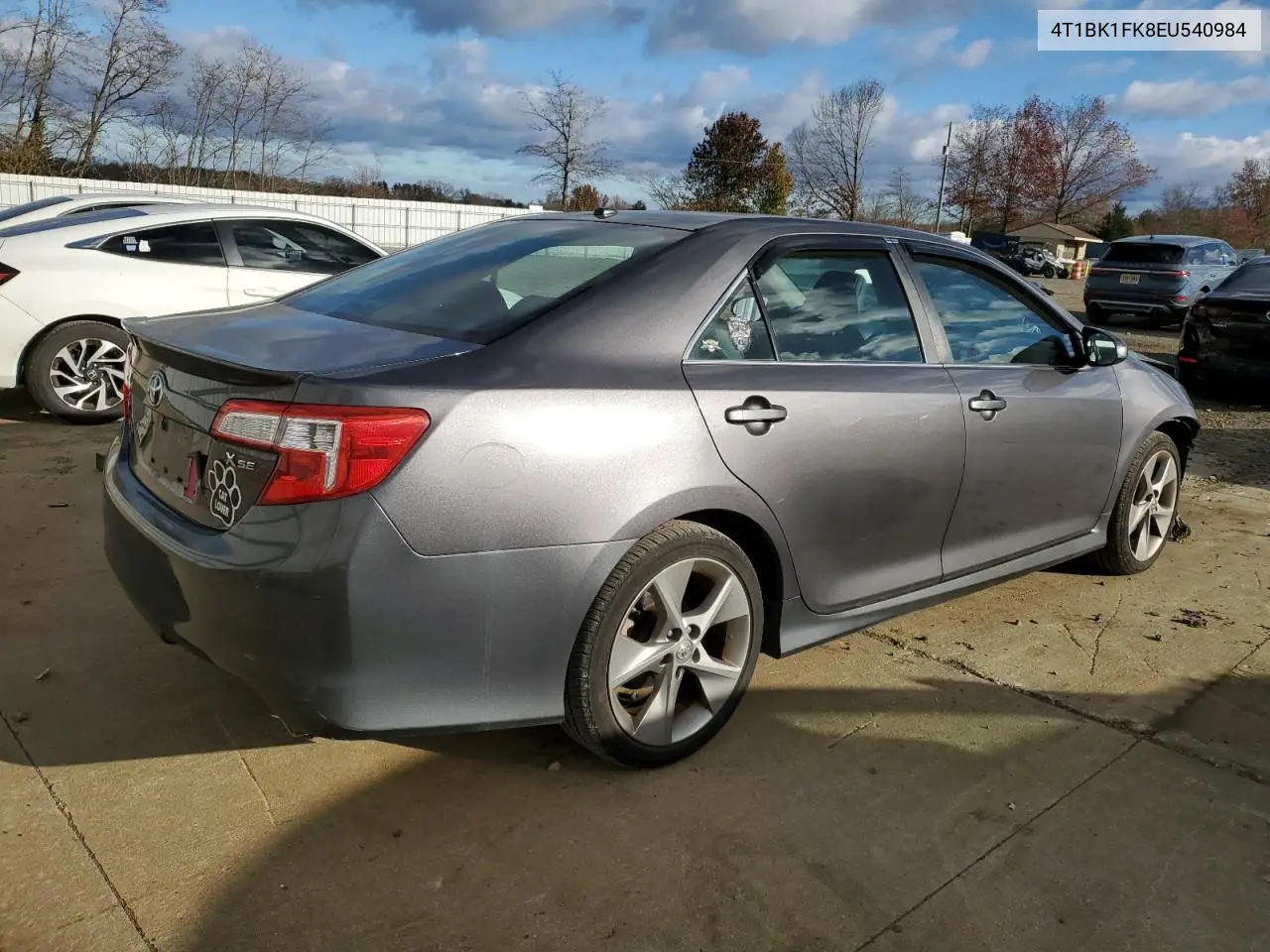4T1BK1FK8EU540984 2014 Toyota Camry Se
