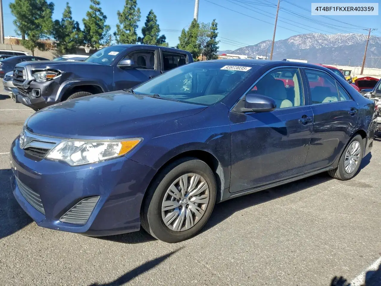 4T4BF1FKXER403359 2014 Toyota Camry L