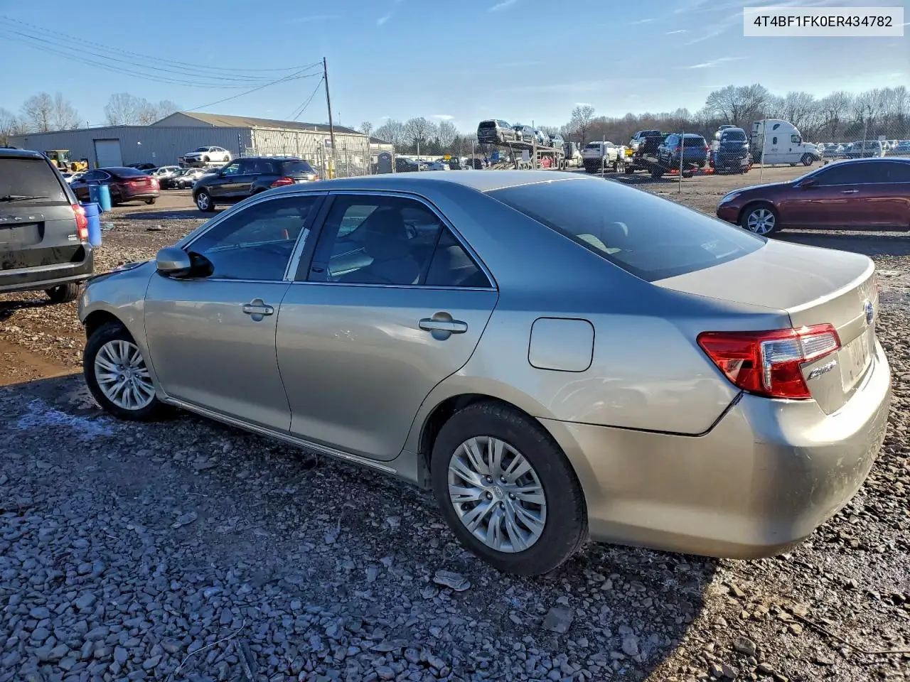 4T4BF1FK0ER434782 2014 Toyota Camry L