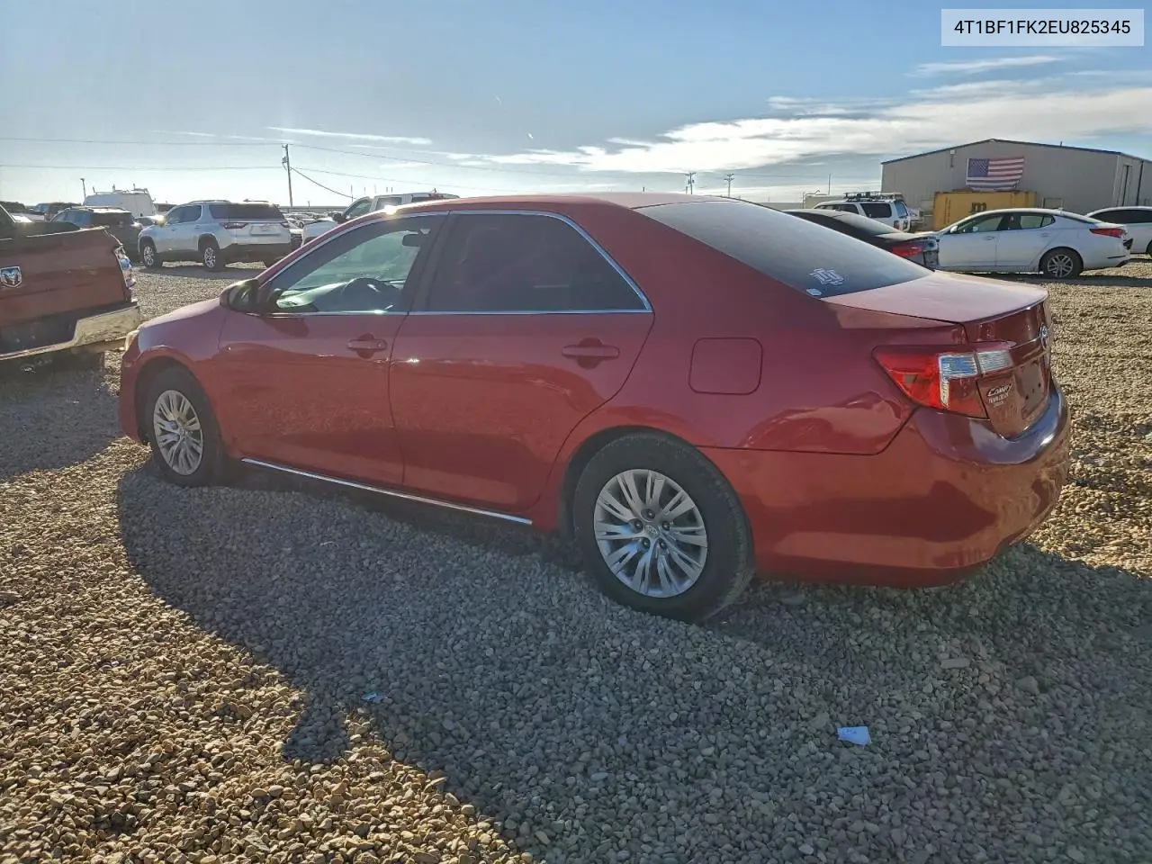 4T1BF1FK2EU825345 2014 Toyota Camry Le