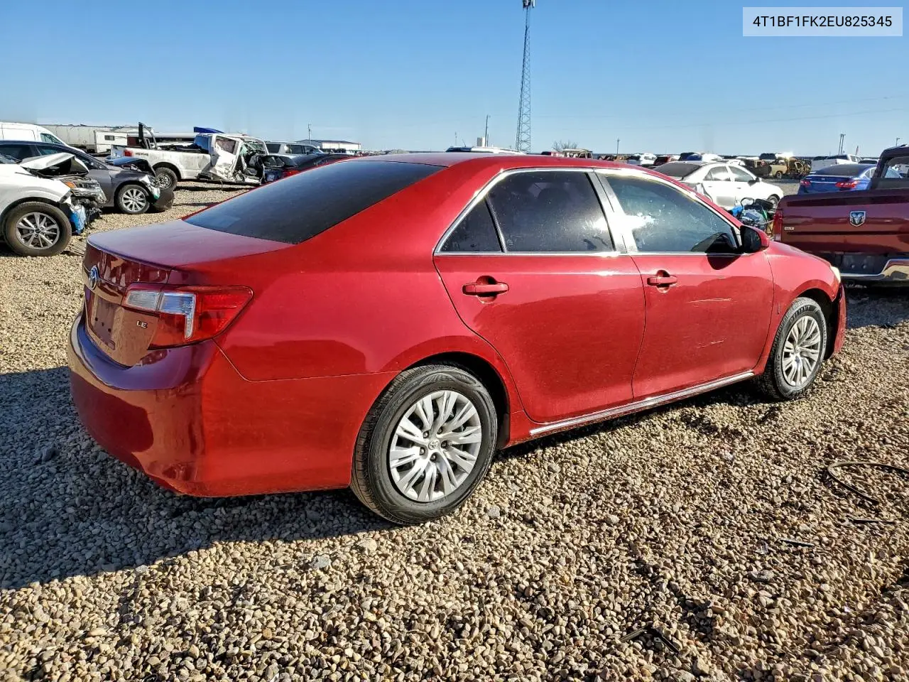 4T1BF1FK2EU825345 2014 Toyota Camry Le