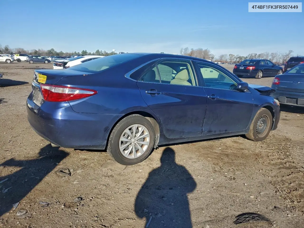 4T4BF1FK3FR507449 2015 Toyota Camry Le