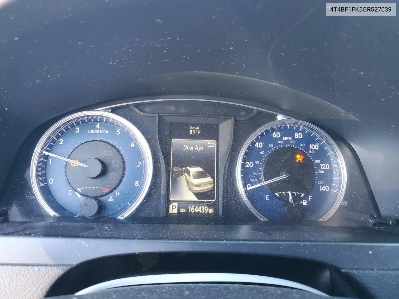 4T4BF1FK5GR527039 2016 Toyota Camry Le