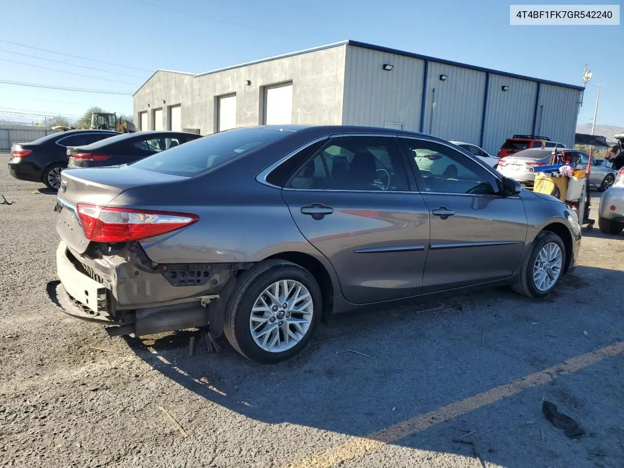 4T4BF1FK7GR542240 2016 Toyota Camry Le