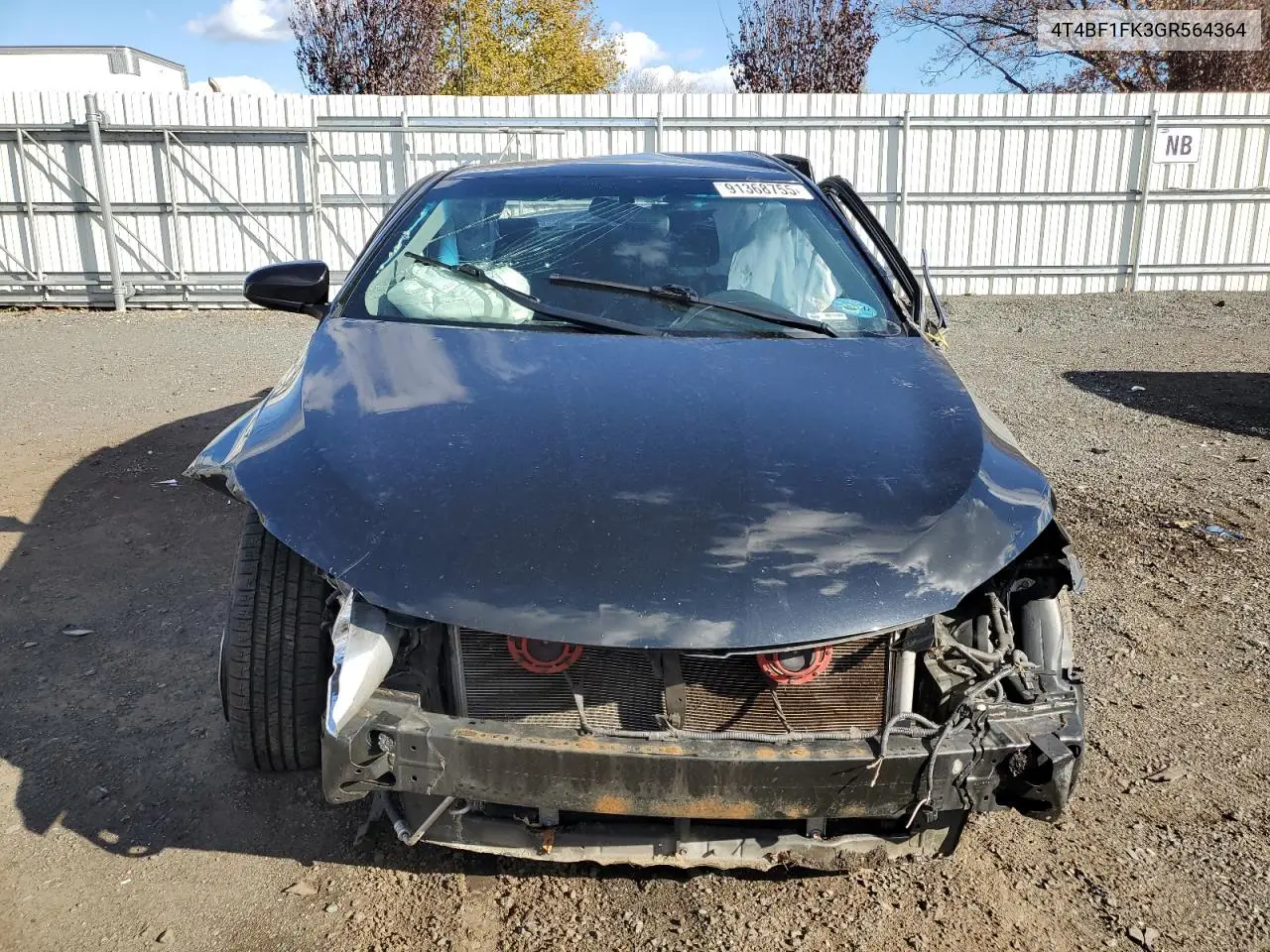 4T4BF1FK3GR564364 2016 Toyota Camry Le