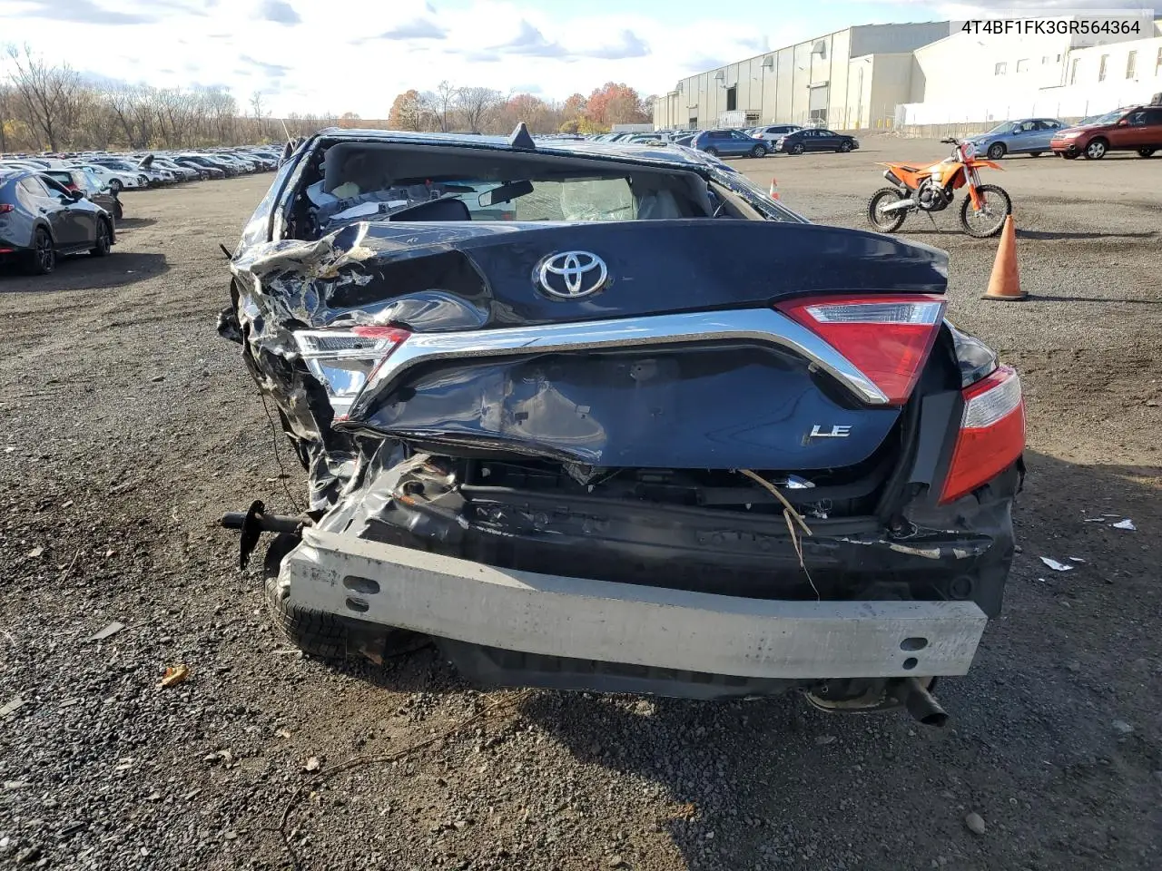 4T4BF1FK3GR564364 2016 Toyota Camry Le
