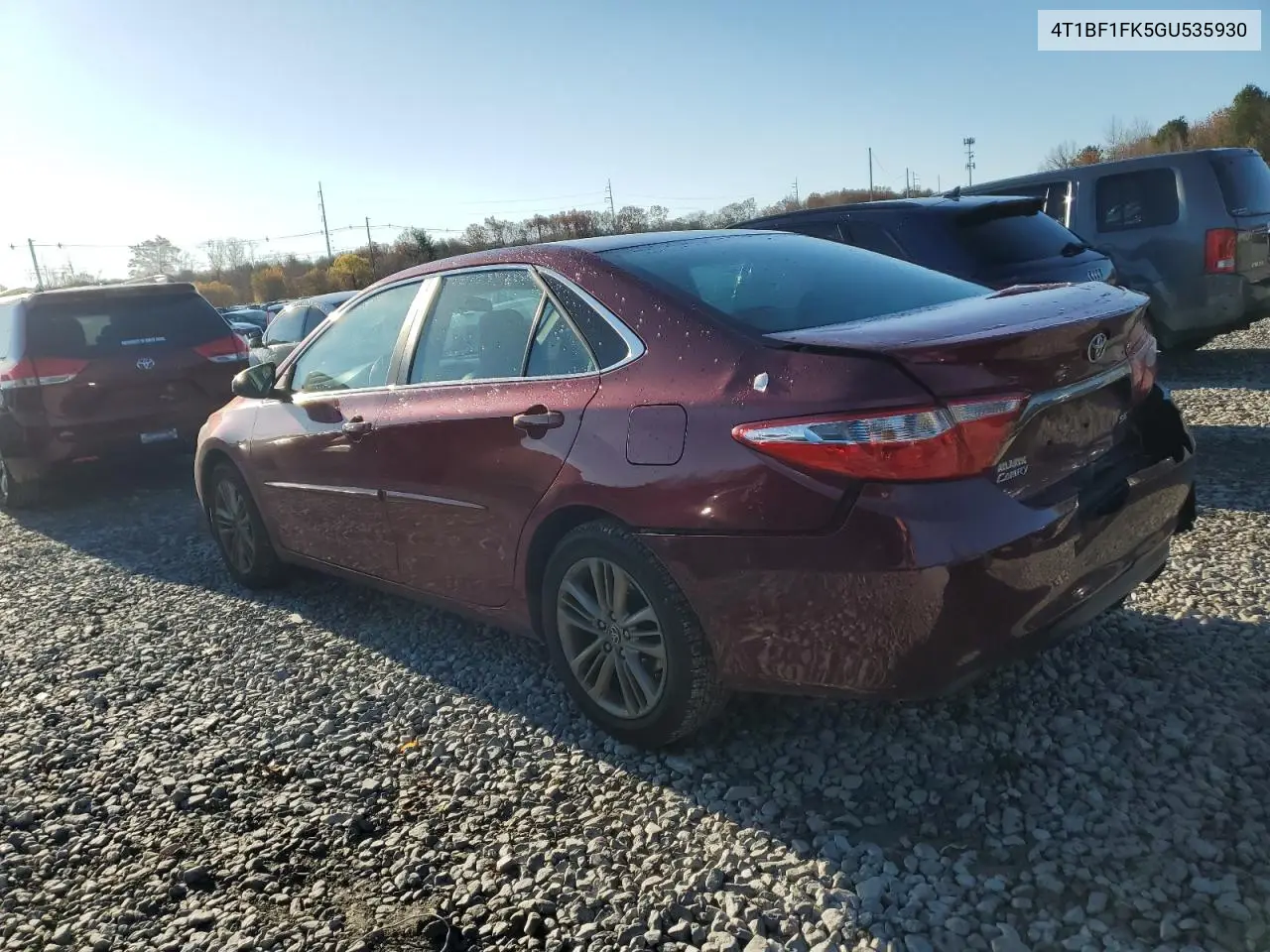 4T1BF1FK5GU535930 2016 Toyota Camry Le