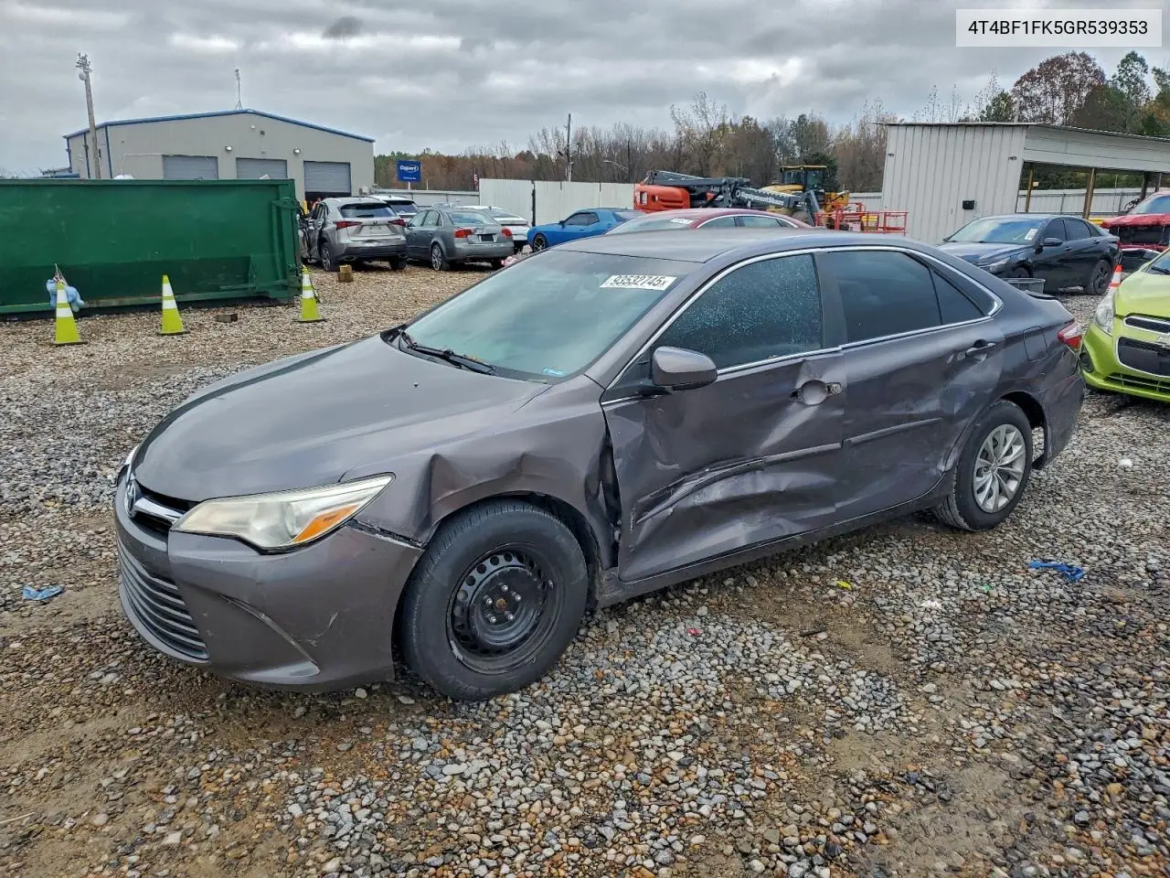 4T4BF1FK5GR539353 2016 Toyota Camry Le