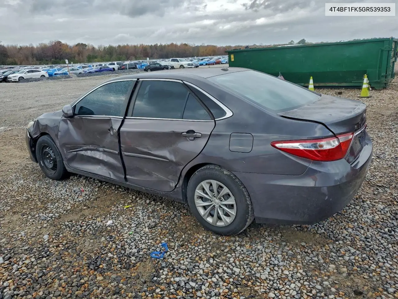 4T4BF1FK5GR539353 2016 Toyota Camry Le