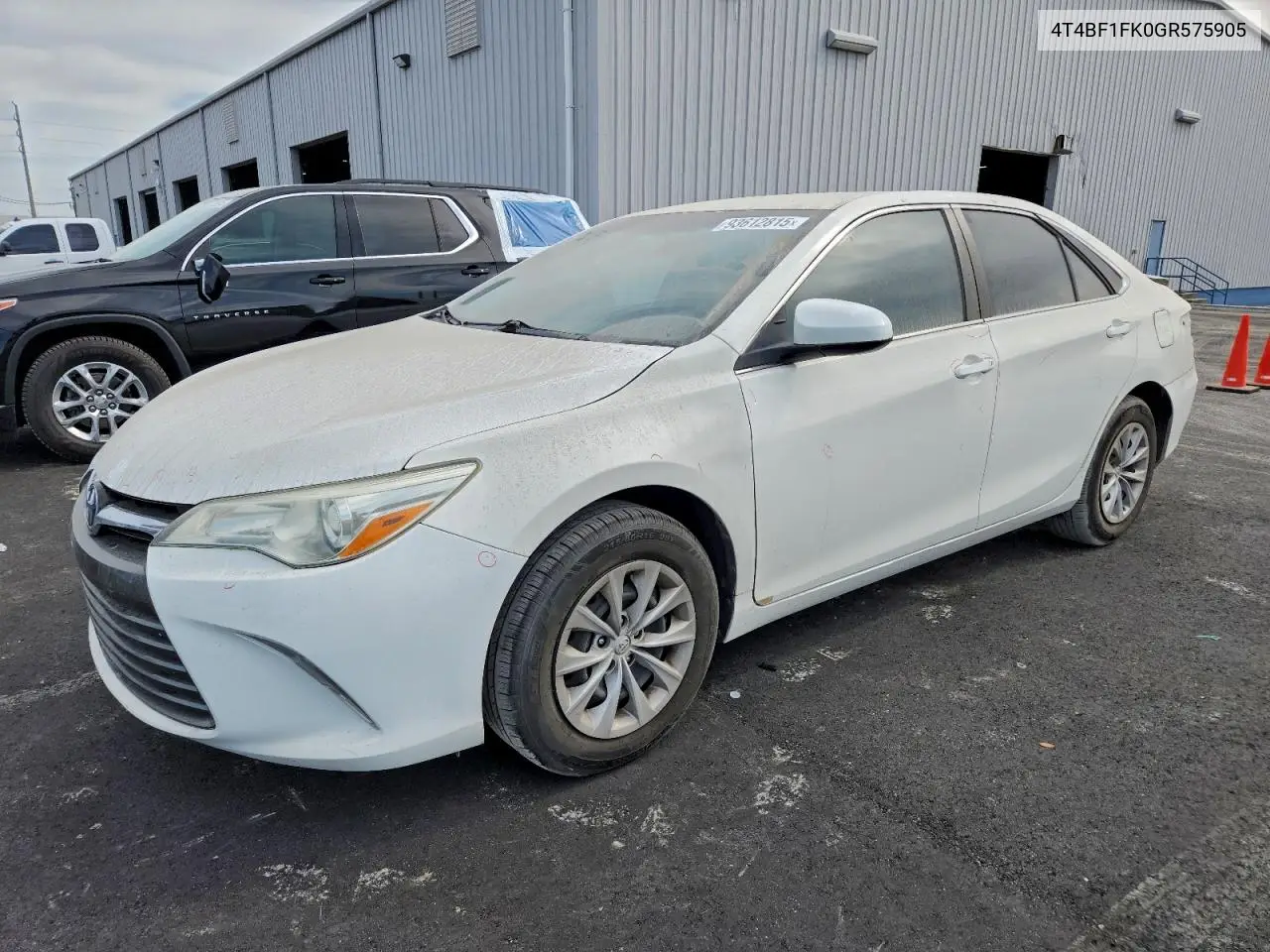 4T4BF1FK0GR575905 2016 Toyota Camry Le