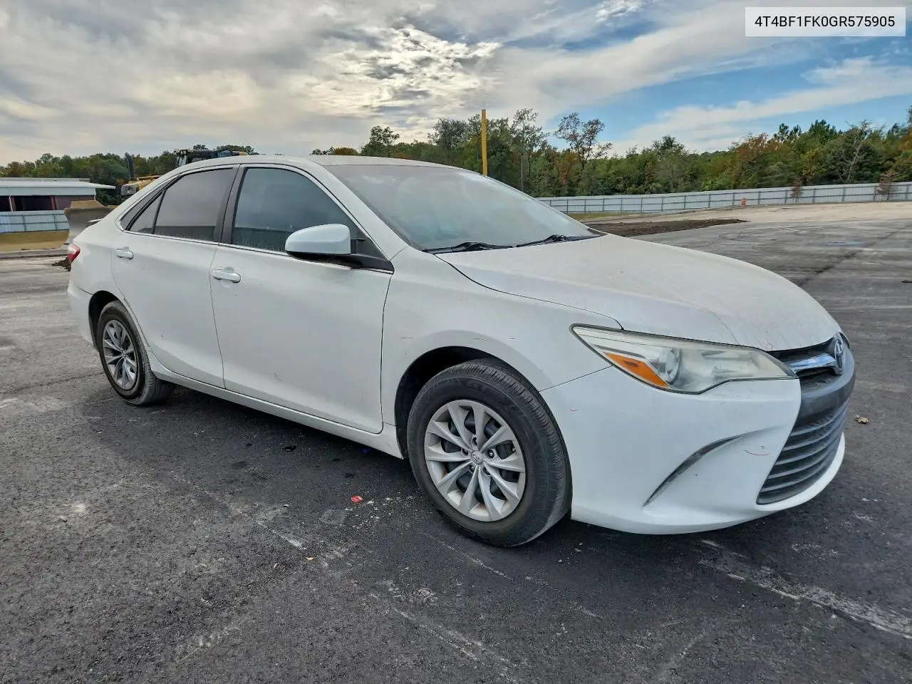 4T4BF1FK0GR575905 2016 Toyota Camry Le