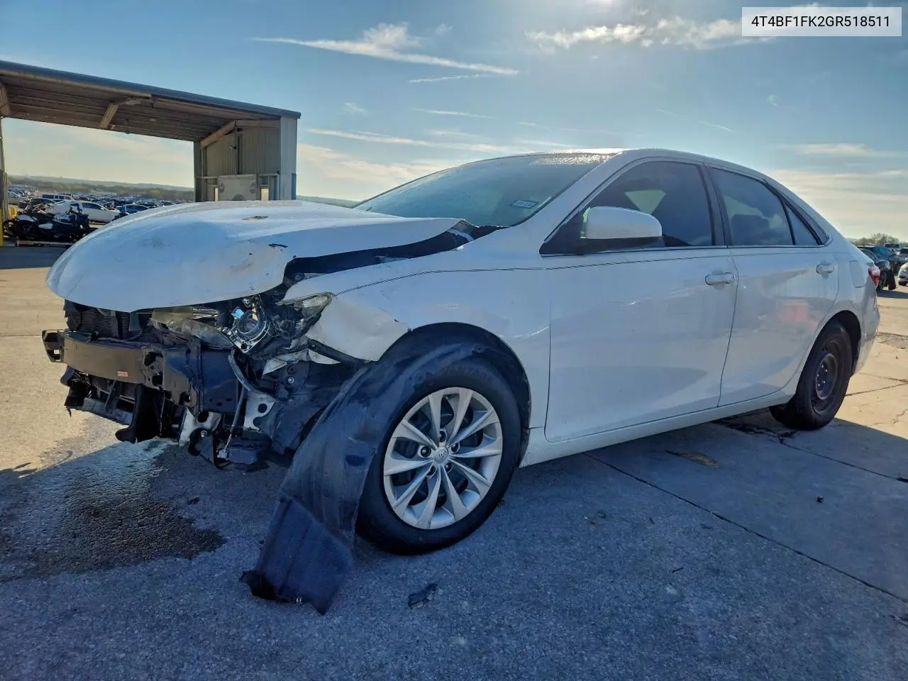 4T4BF1FK2GR518511 2016 Toyota Camry Le