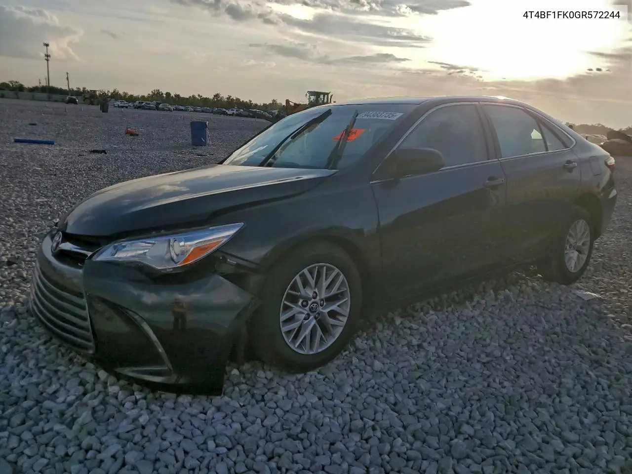 4T4BF1FK0GR572244 2016 Toyota Camry Le