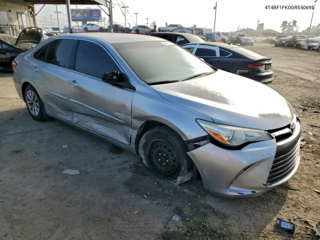 4T4BF1FK0GR550695 2016 Toyota Camry Le