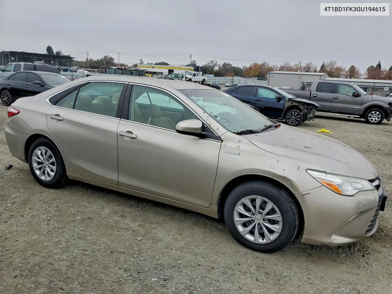 4T1BD1FK3GU194615 2016 Toyota Camry Hybrid