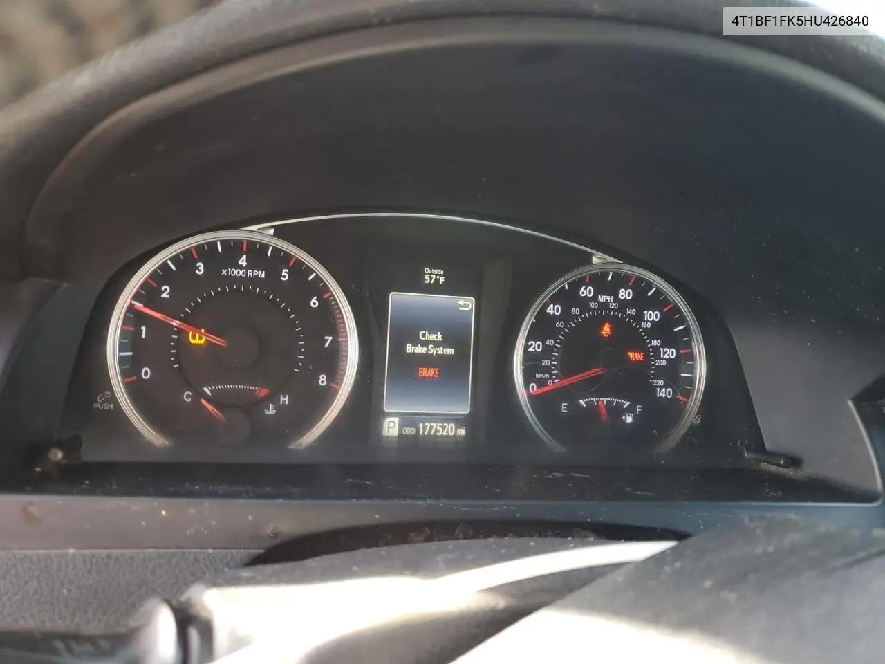 4T1BF1FK5HU426840 2017 Toyota Camry Le