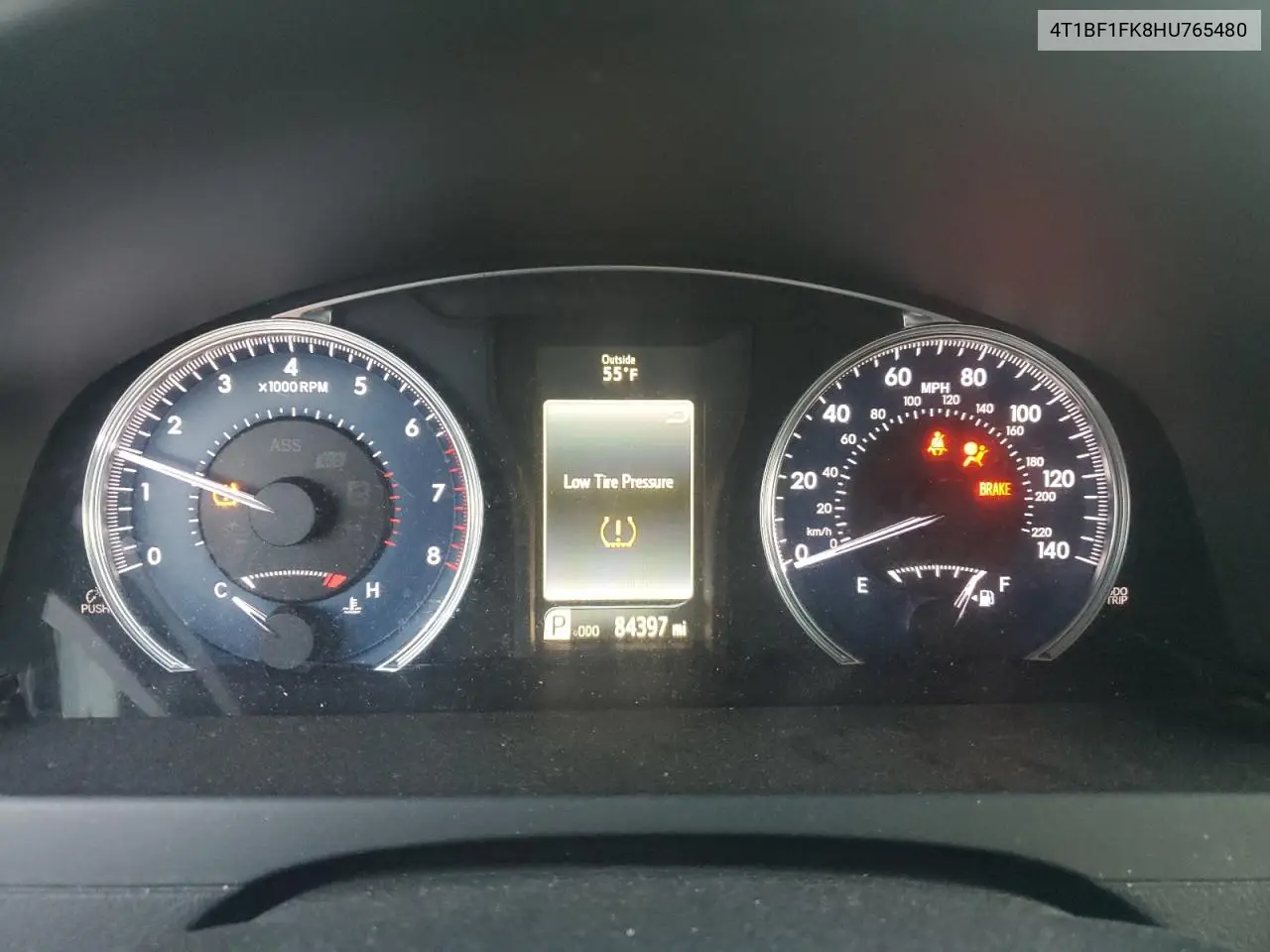 4T1BF1FK8HU765480 2017 Toyota Camry Le