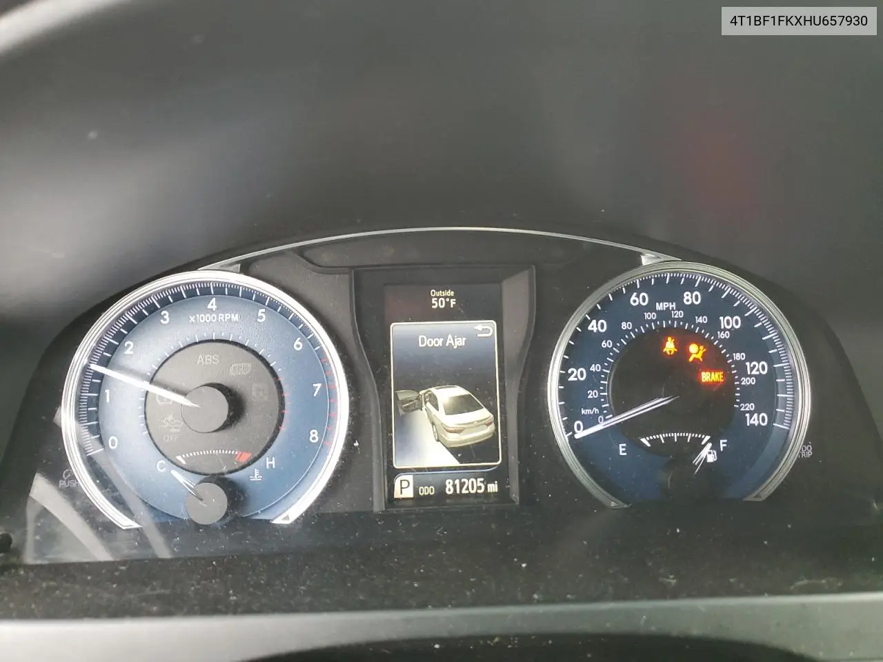 4T1BF1FKXHU657930 2017 Toyota Camry Le