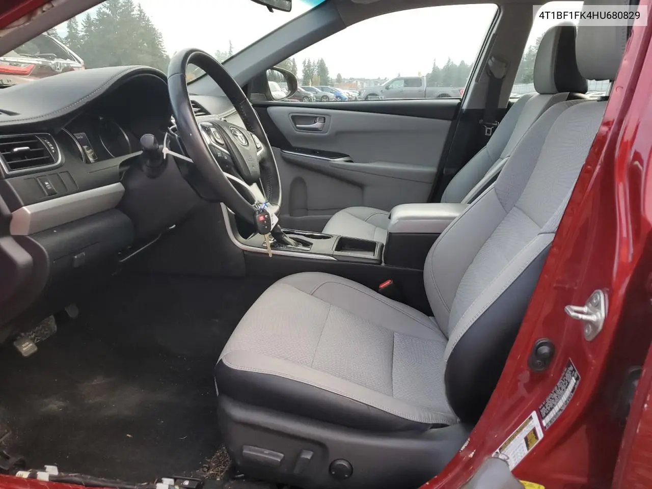 4T1BF1FK4HU680829 2017 Toyota Camry Le
