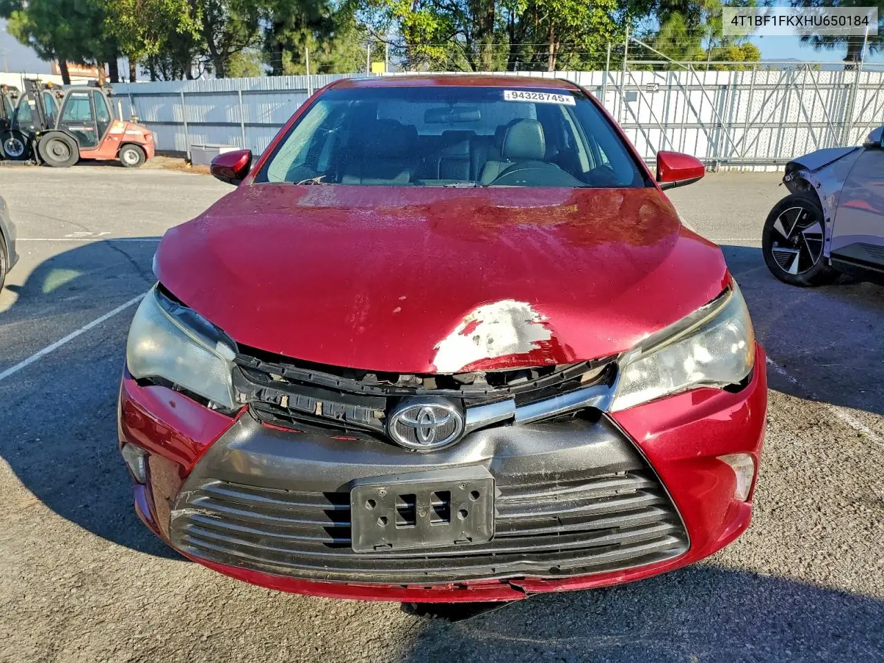 4T1BF1FKXHU650184 2017 Toyota Camry Le