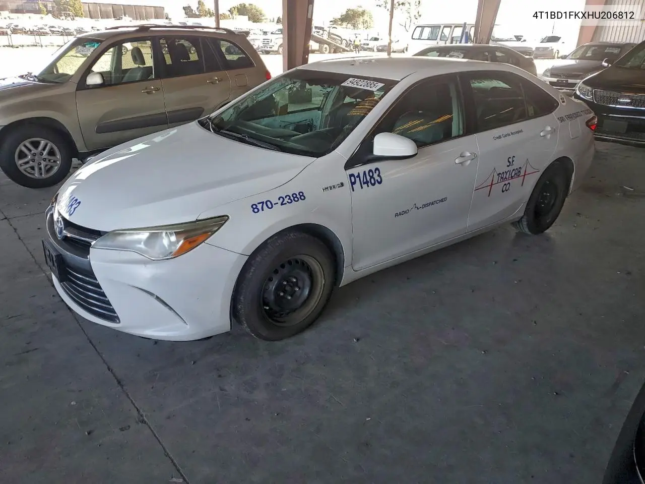 4T1BD1FKXHU206812 2017 Toyota Camry Hybrid