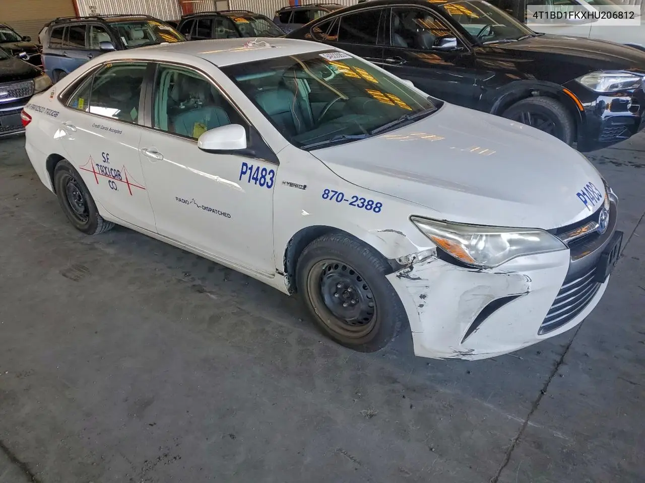 4T1BD1FKXHU206812 2017 Toyota Camry Hybrid