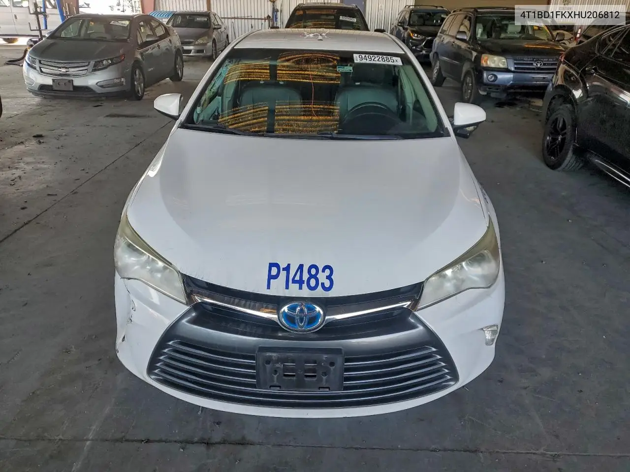 4T1BD1FKXHU206812 2017 Toyota Camry Hybrid