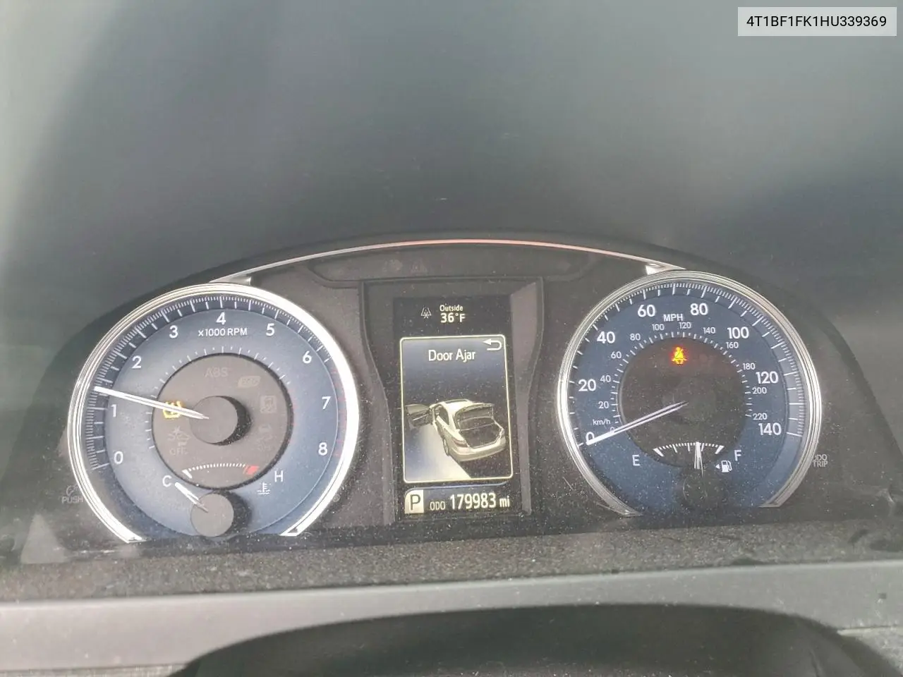 4T1BF1FK1HU339369 2017 Toyota Camry Le