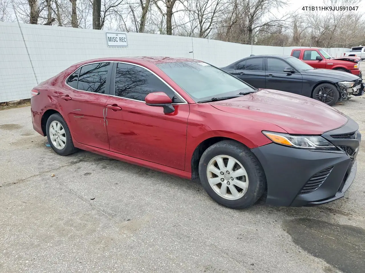 4T1B11HK9JU591047 2018 Toyota Camry Le
