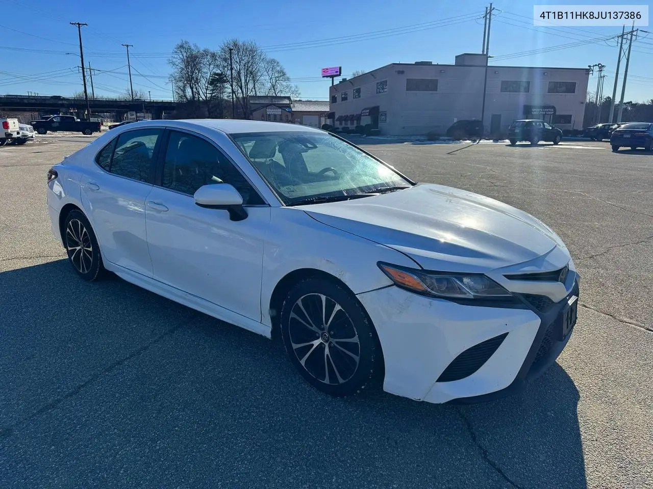 4T1B11HK8JU137386 2018 Toyota Camry L
