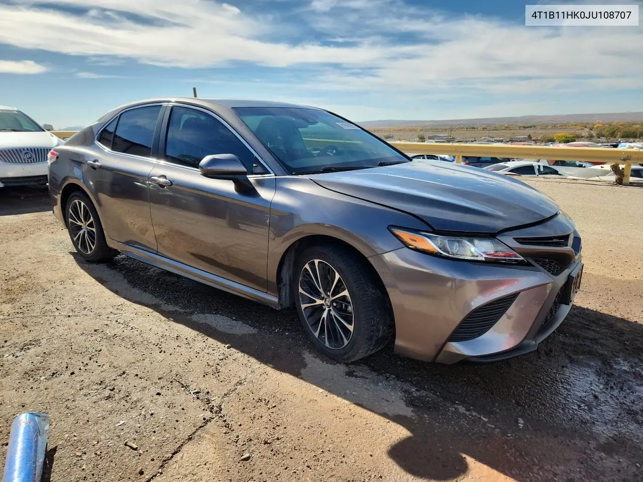 4T1B11HK0JU108707 2018 Toyota Camry L