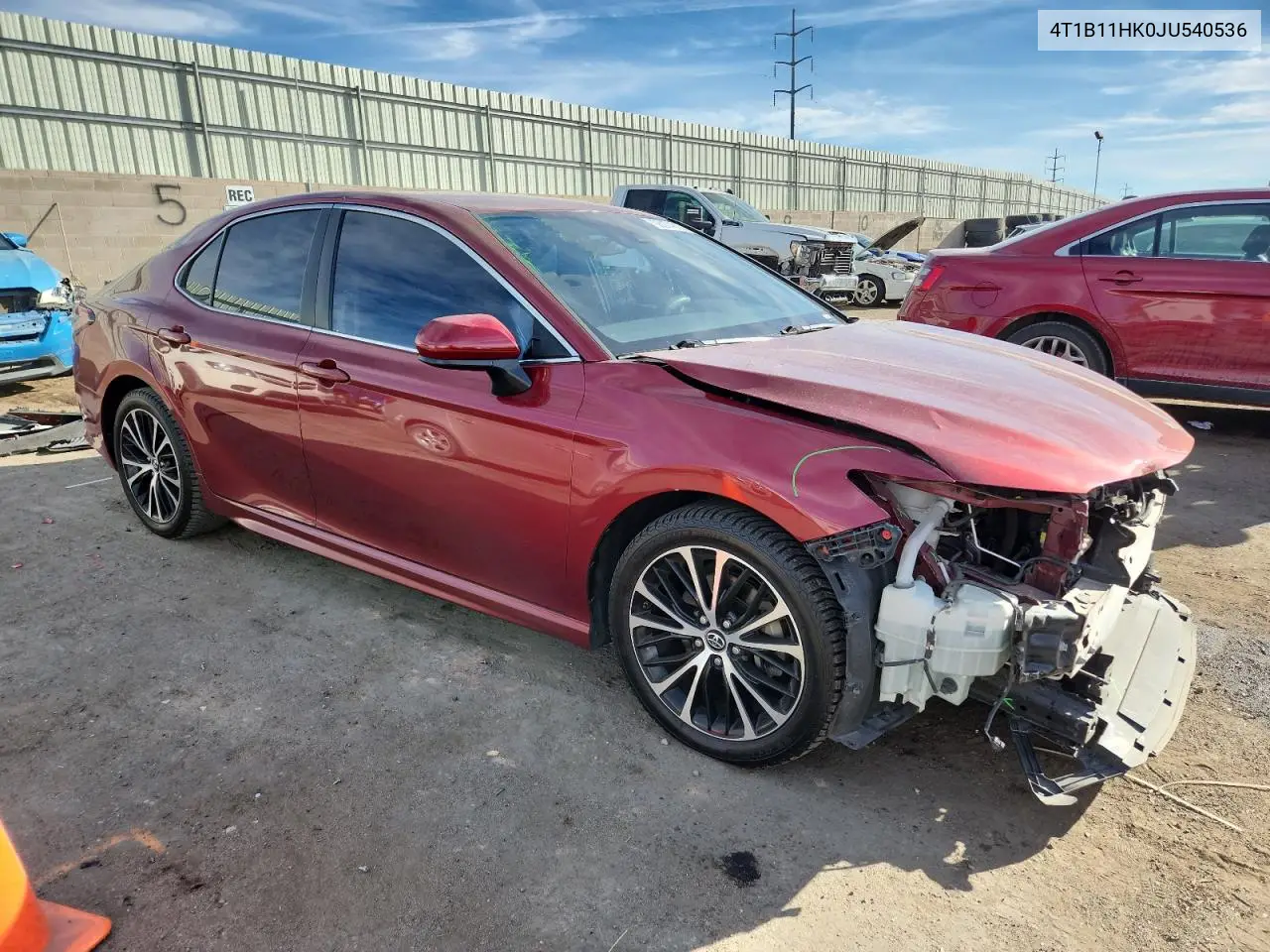 4T1B11HK0JU540536 2018 Toyota Camry L