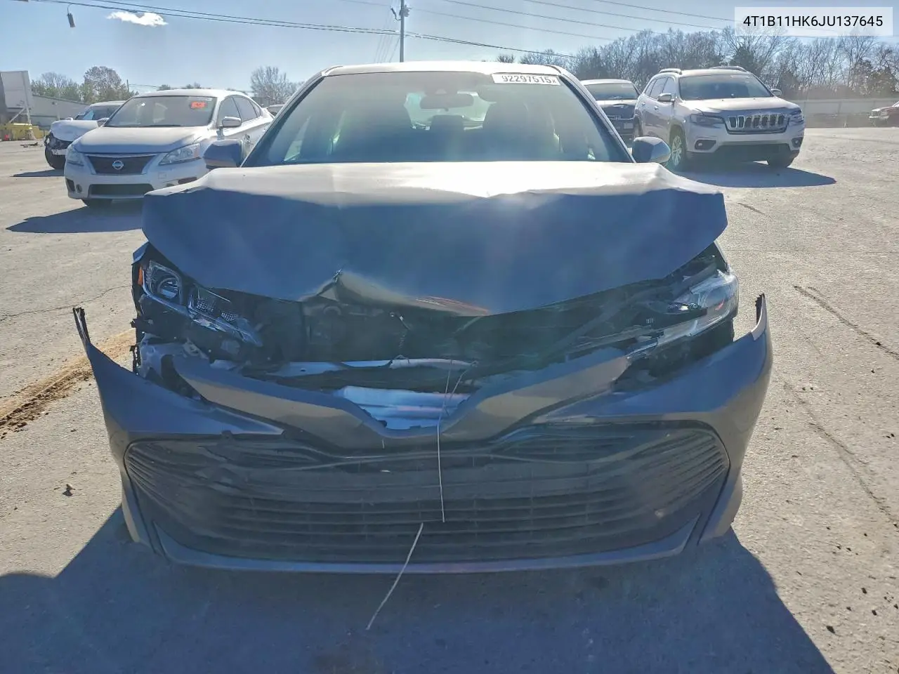 4T1B11HK6JU137645 2018 Toyota Camry L