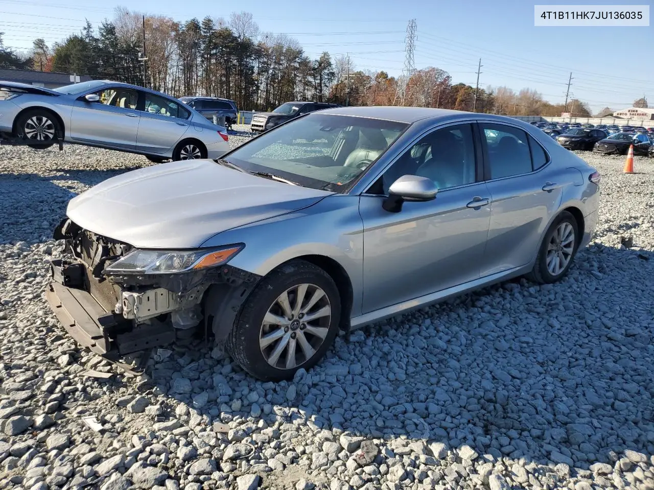 4T1B11HK7JU136035 2018 Toyota Camry L