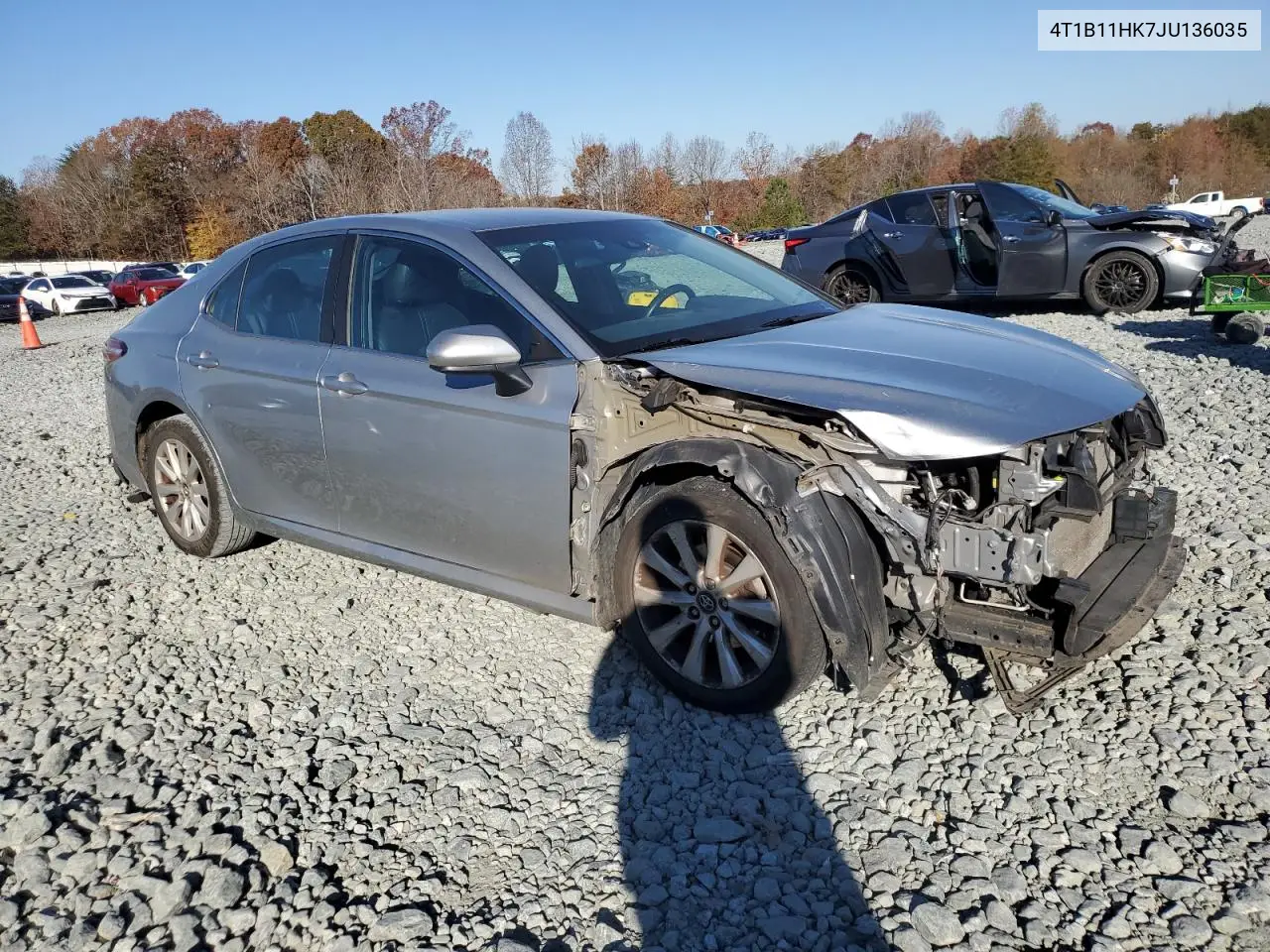 4T1B11HK7JU136035 2018 Toyota Camry L