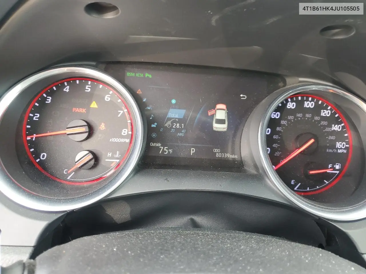 4T1B61HK4JU105505 2018 Toyota Camry Xse