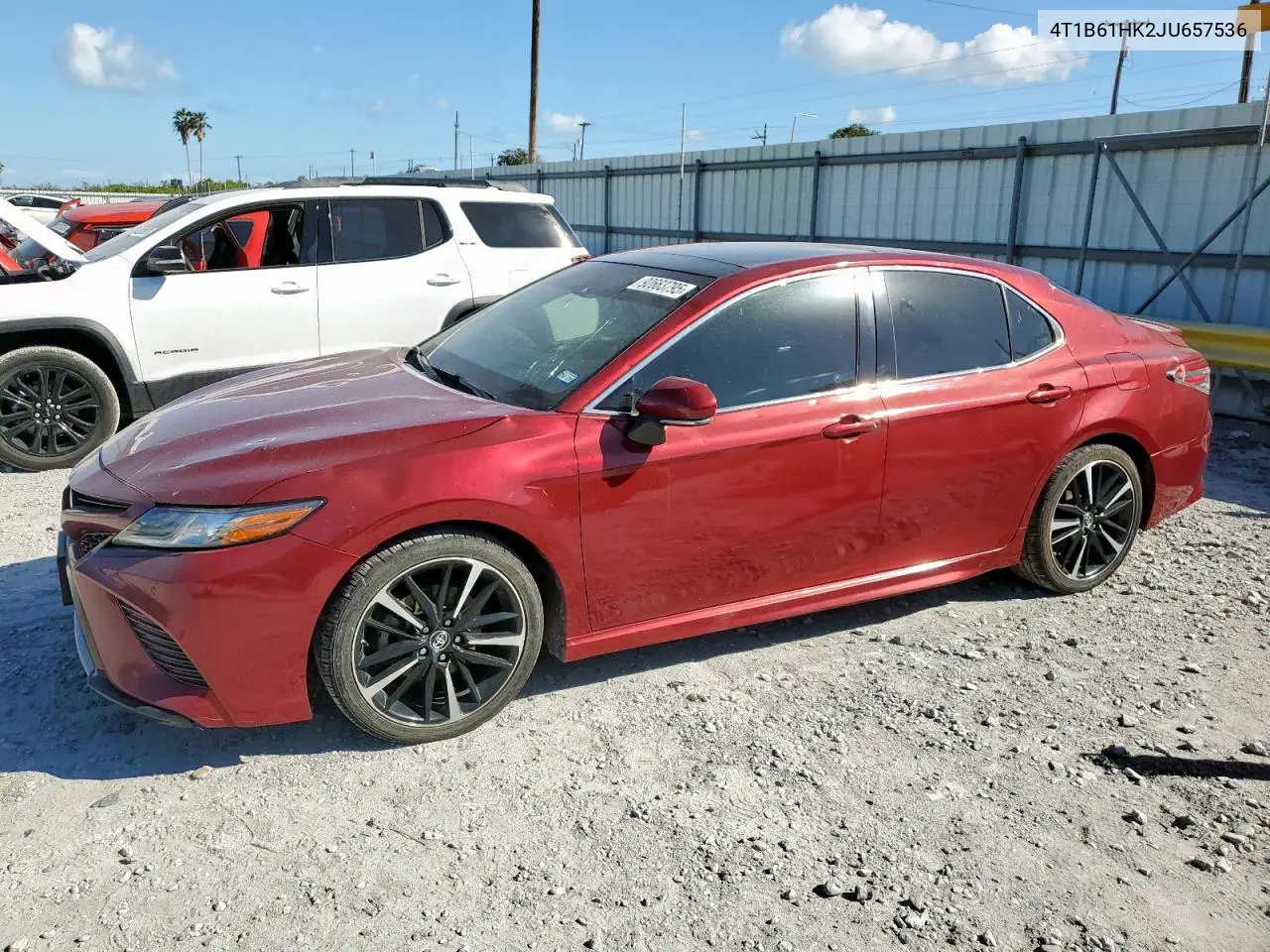4T1B61HK2JU657536 2018 Toyota Camry Xse