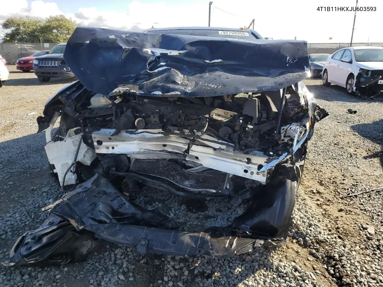 4T1B11HKXJU603593 2018 Toyota Camry L