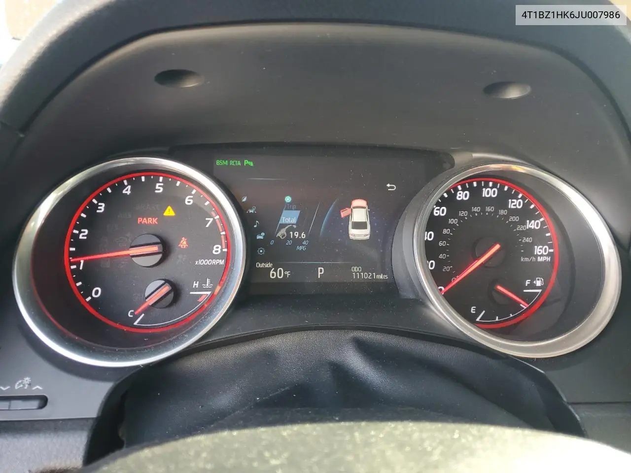 4T1BZ1HK6JU007986 2018 Toyota Camry Xse