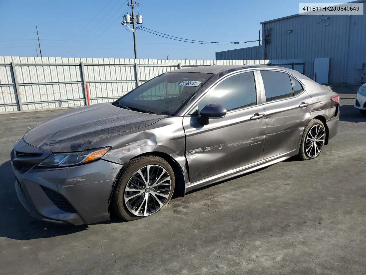 4T1B11HK2JU540649 2018 Toyota Camry L